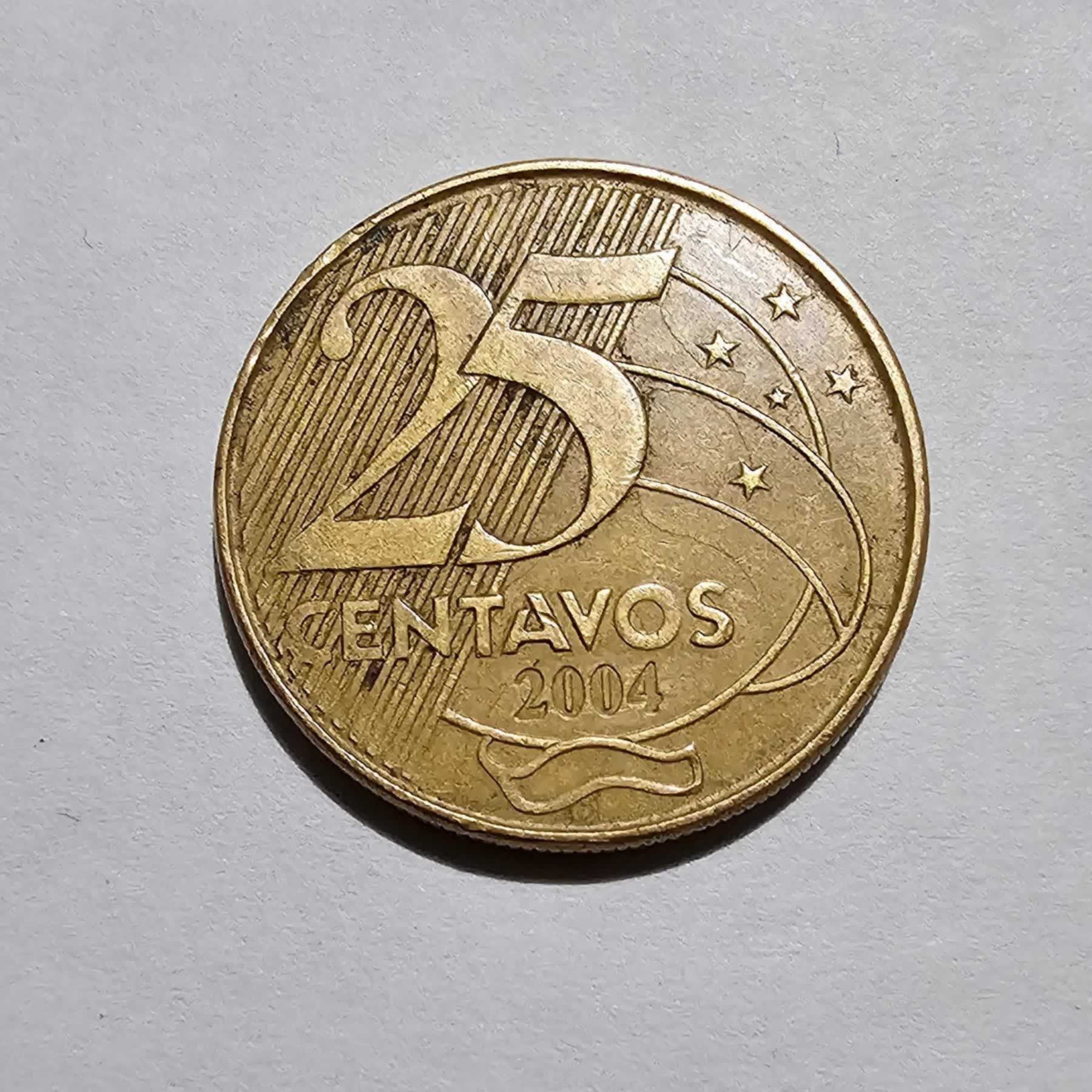 Reverso de 25 Centavos, 2004