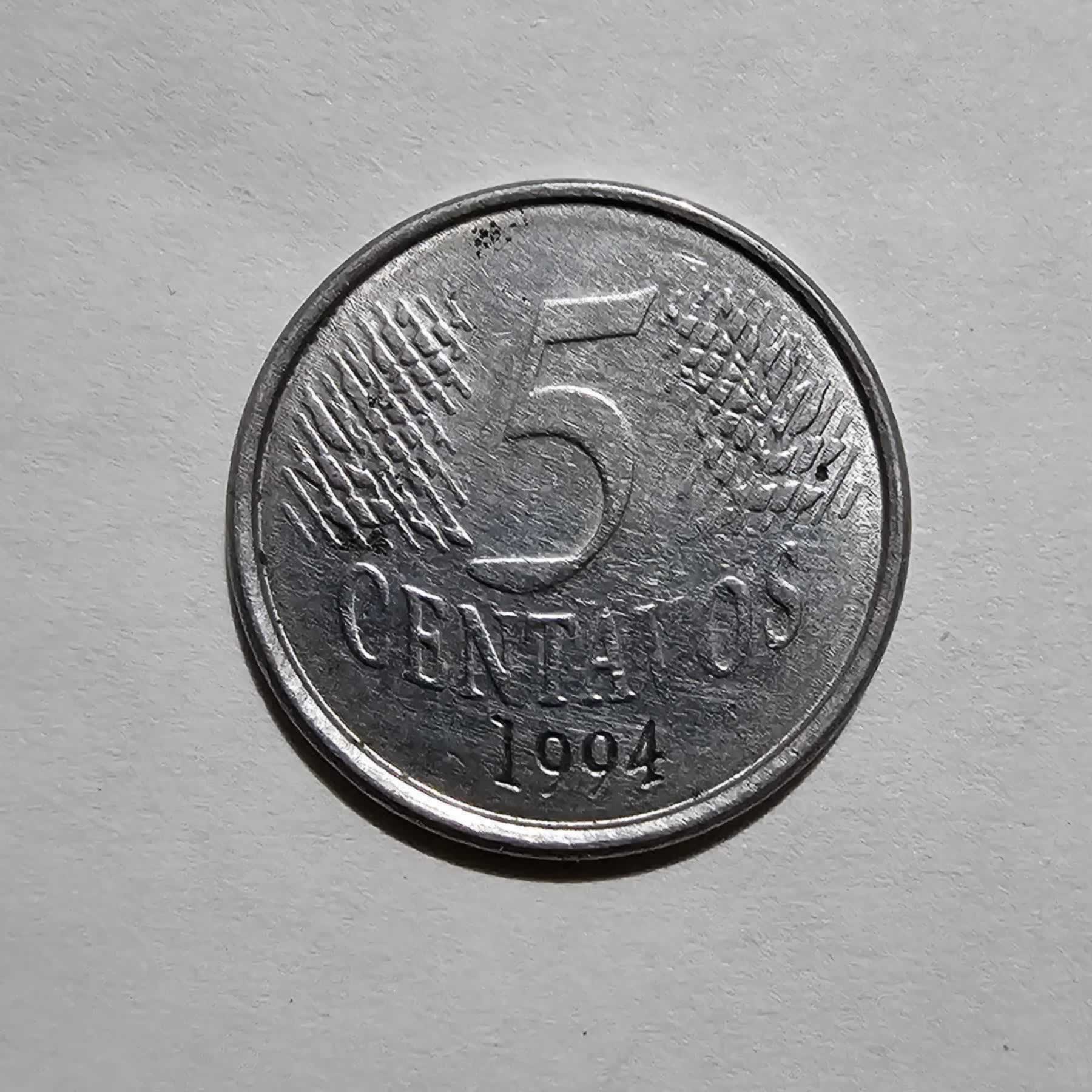 Reverso de 5 Centavos, 1994