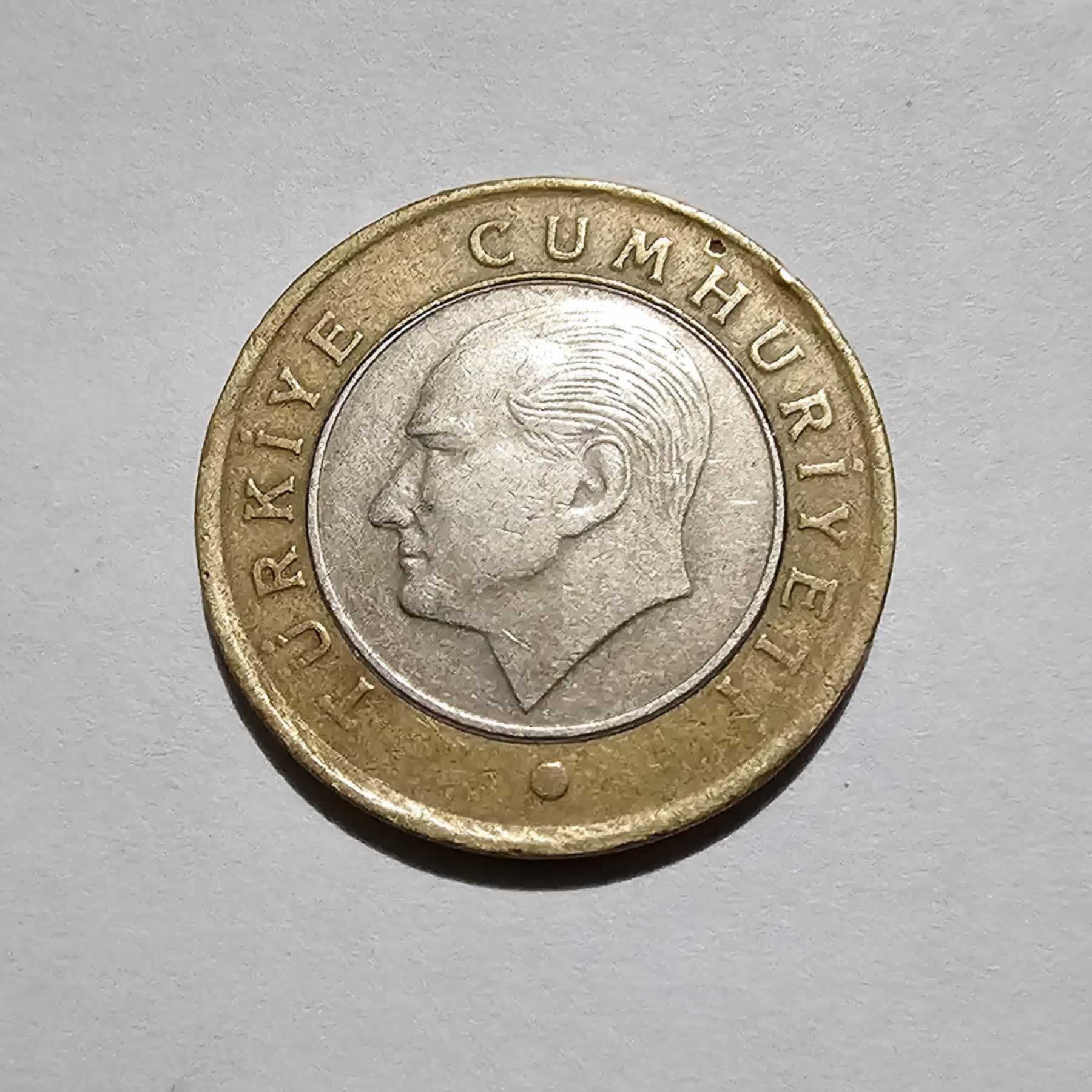 Anverso de 1 Lira, 2012