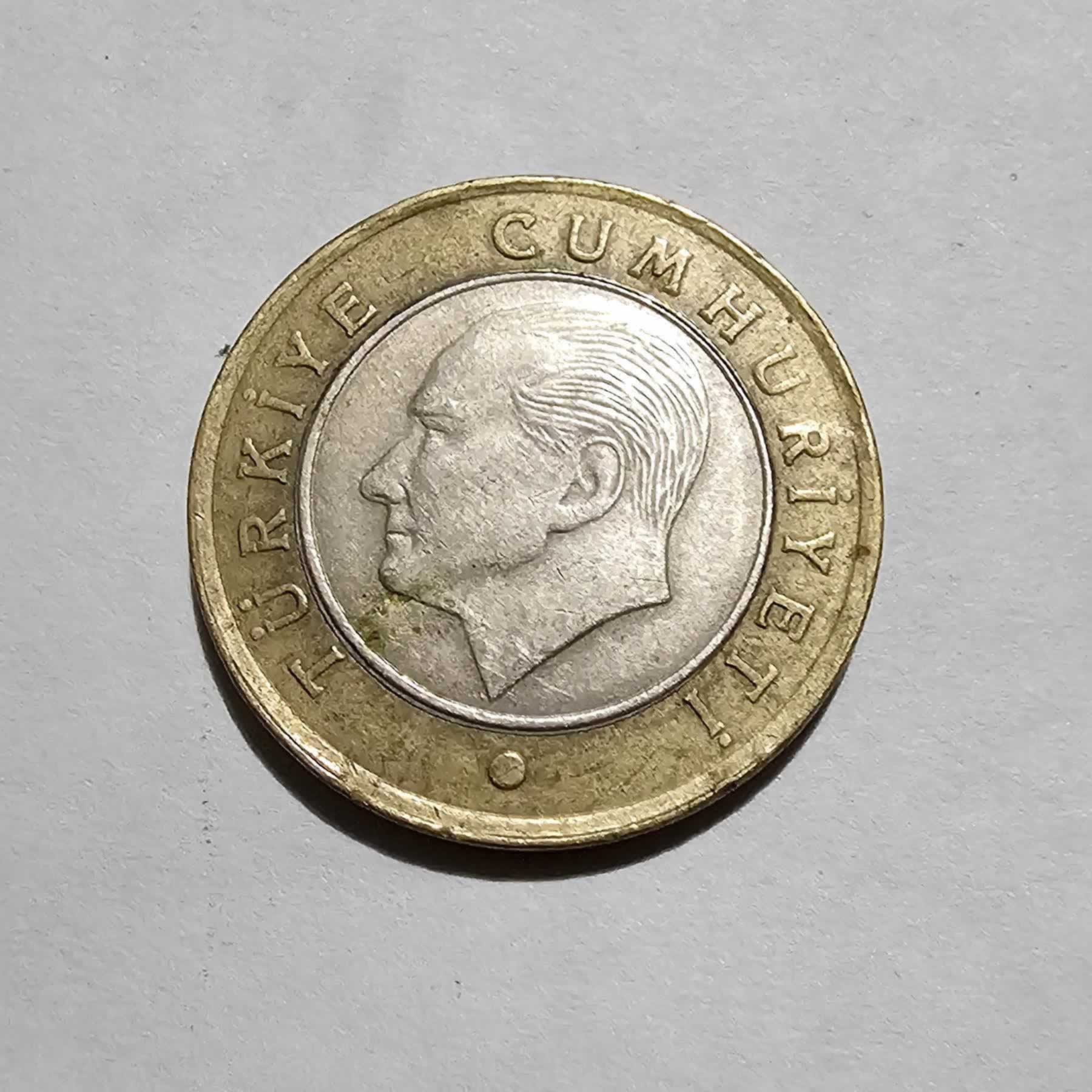 Anverso de 1 Lira, 2014