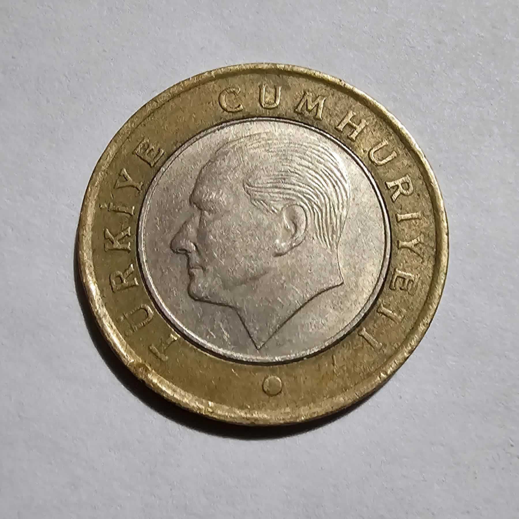 Anverso de 1 Lira, 2013