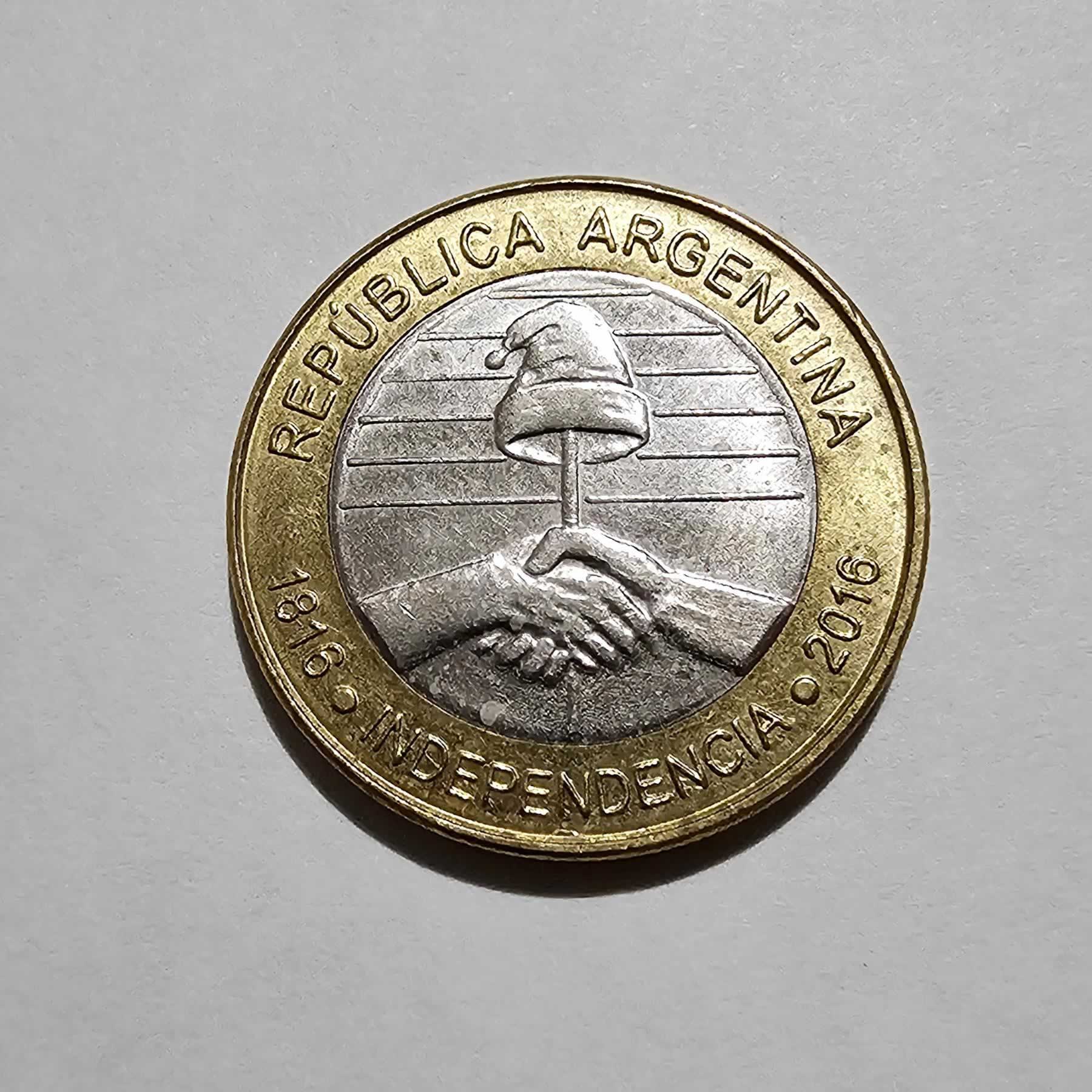 Anverso de 2 Pesos, 2016