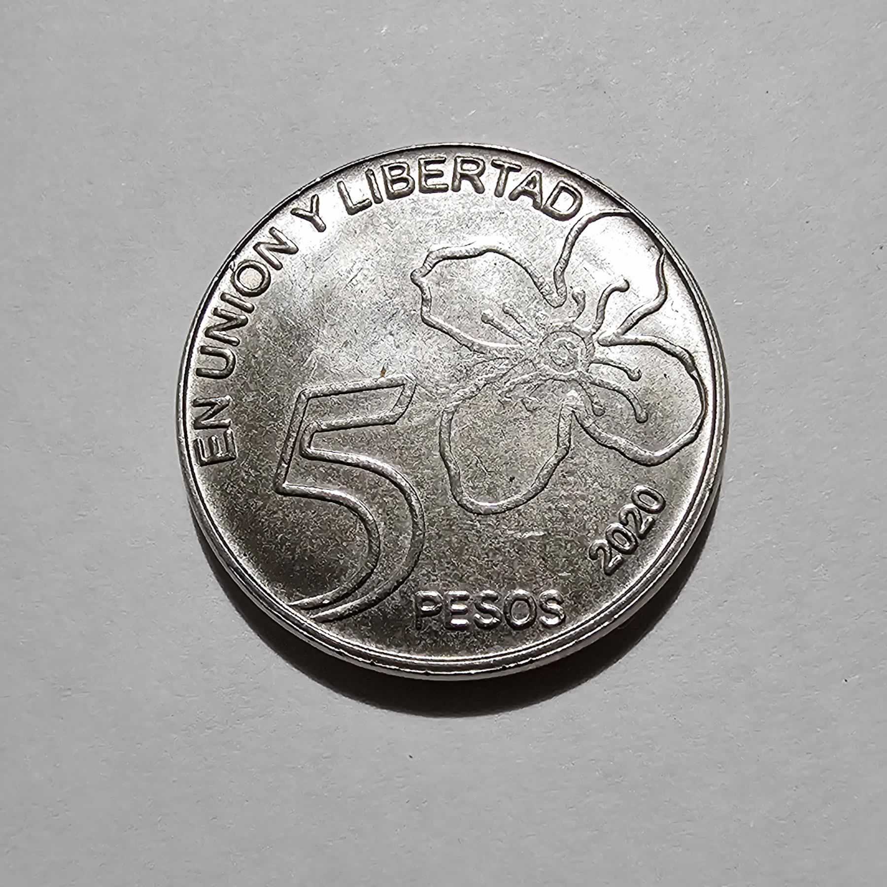 Reverso de 5 Pesos, 2020