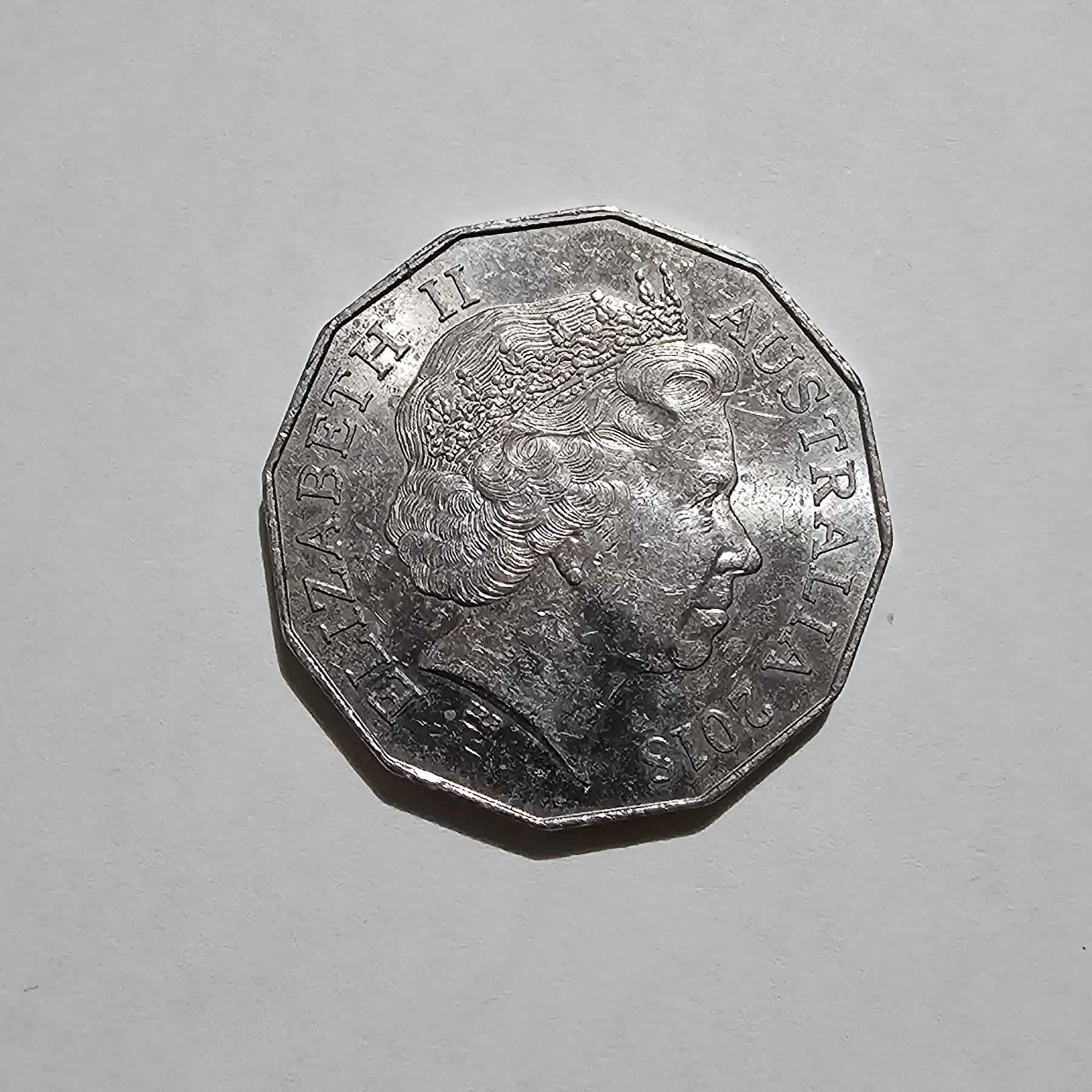 Anverso de 50 Cents, 2018