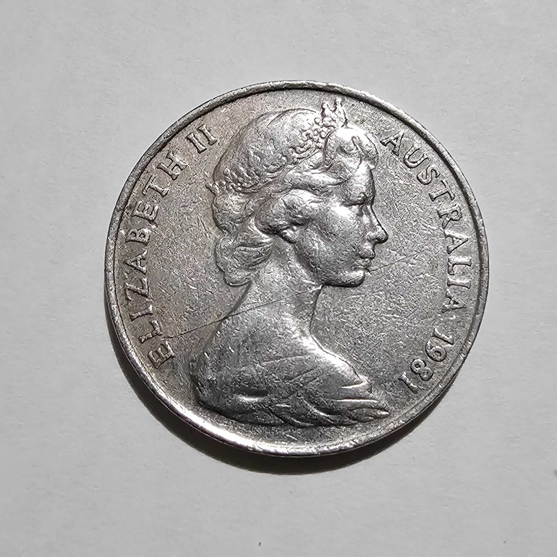 Anverso de 20 Cents, 1981
