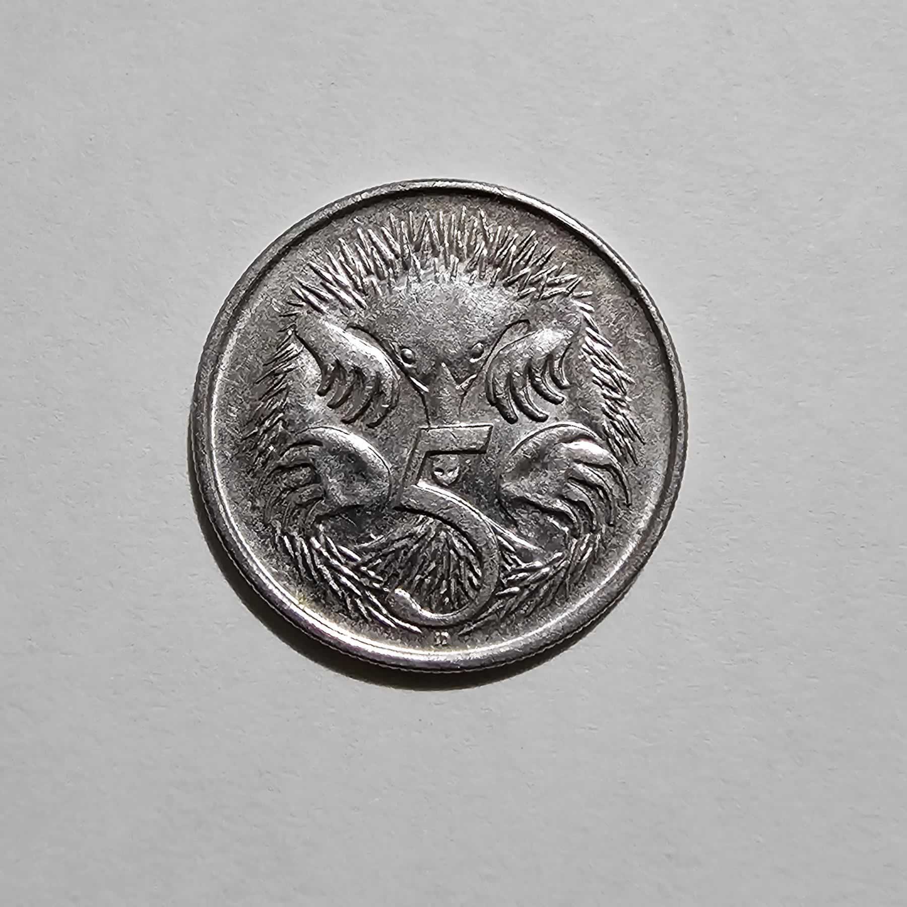 Reverso de 5 Cents, 1993