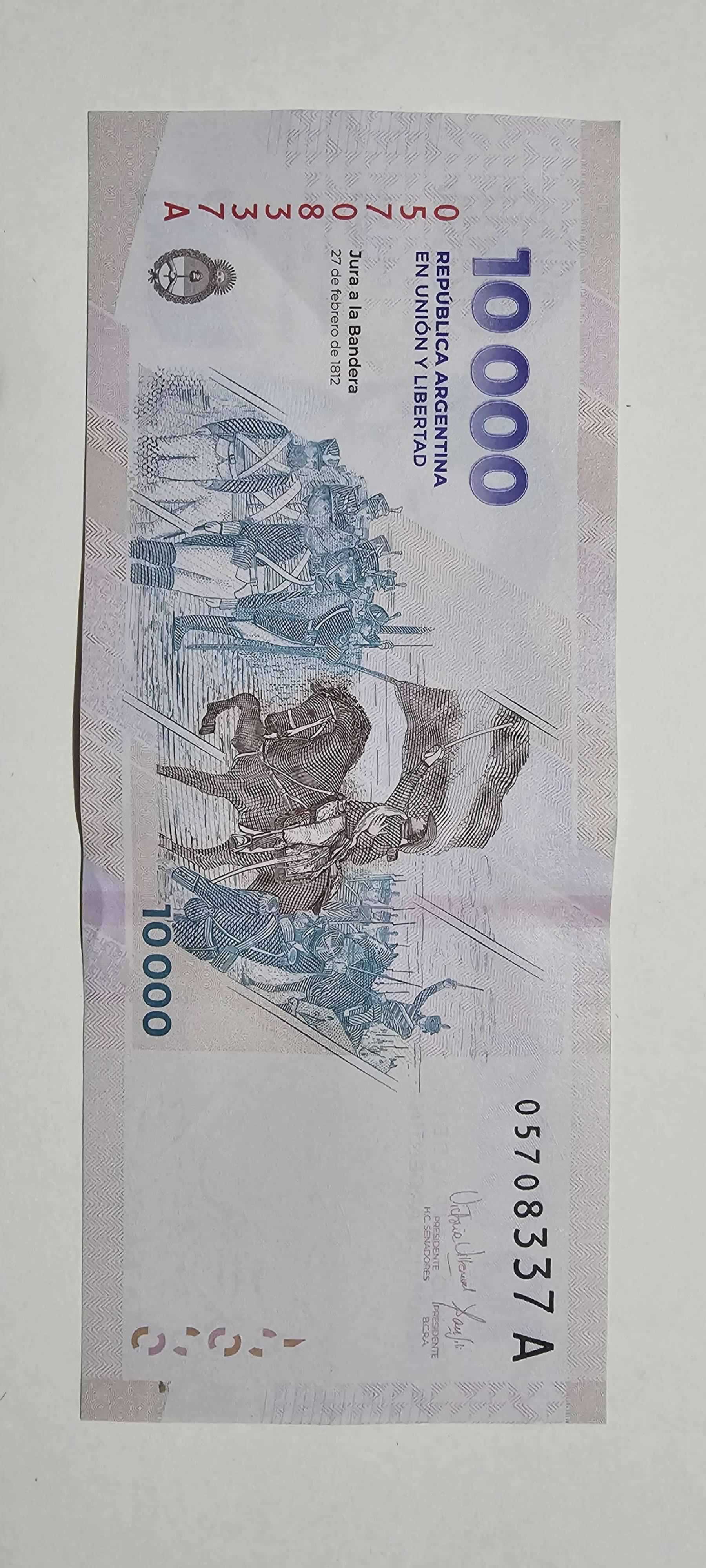 Reverso de 10000 Pesos, 2024