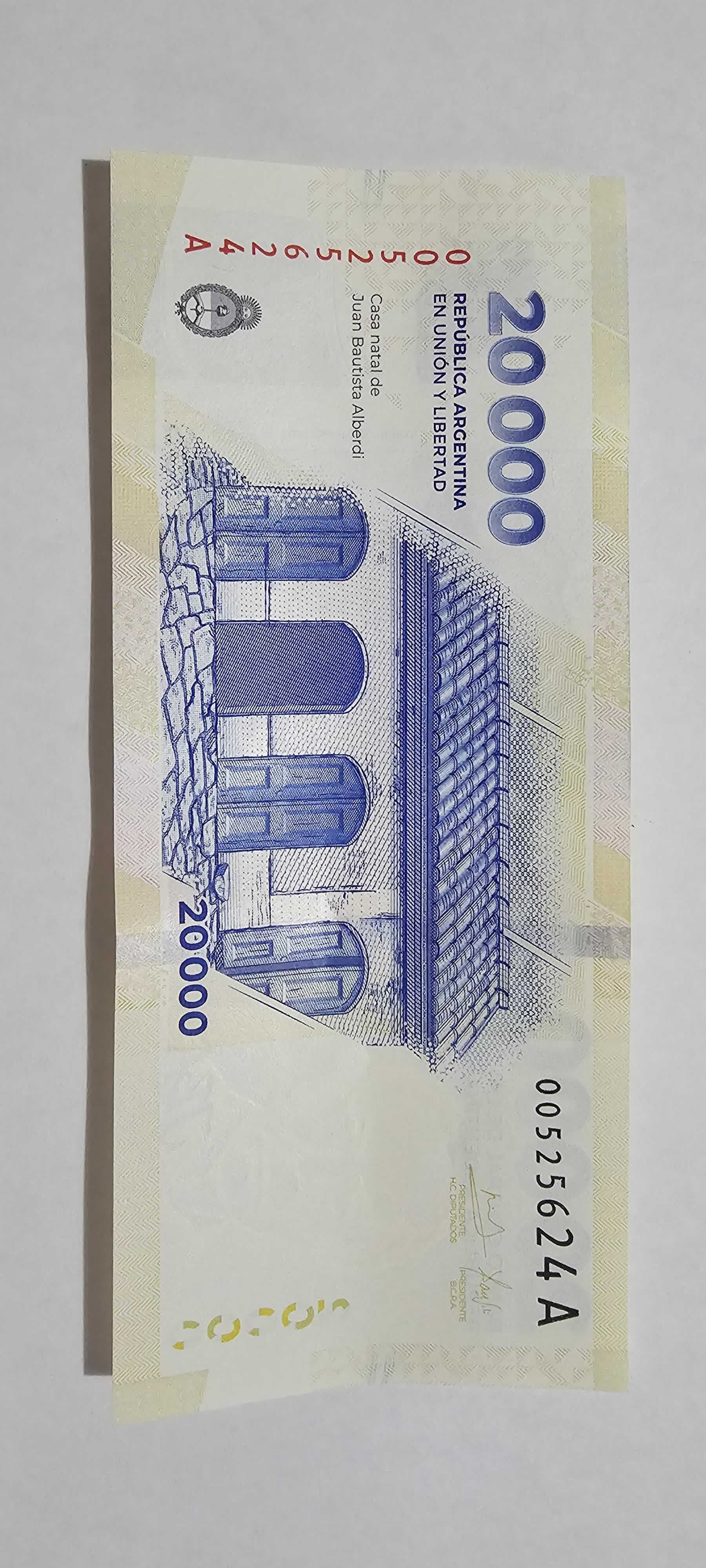 Reverso de 20000 Pesos, 2024