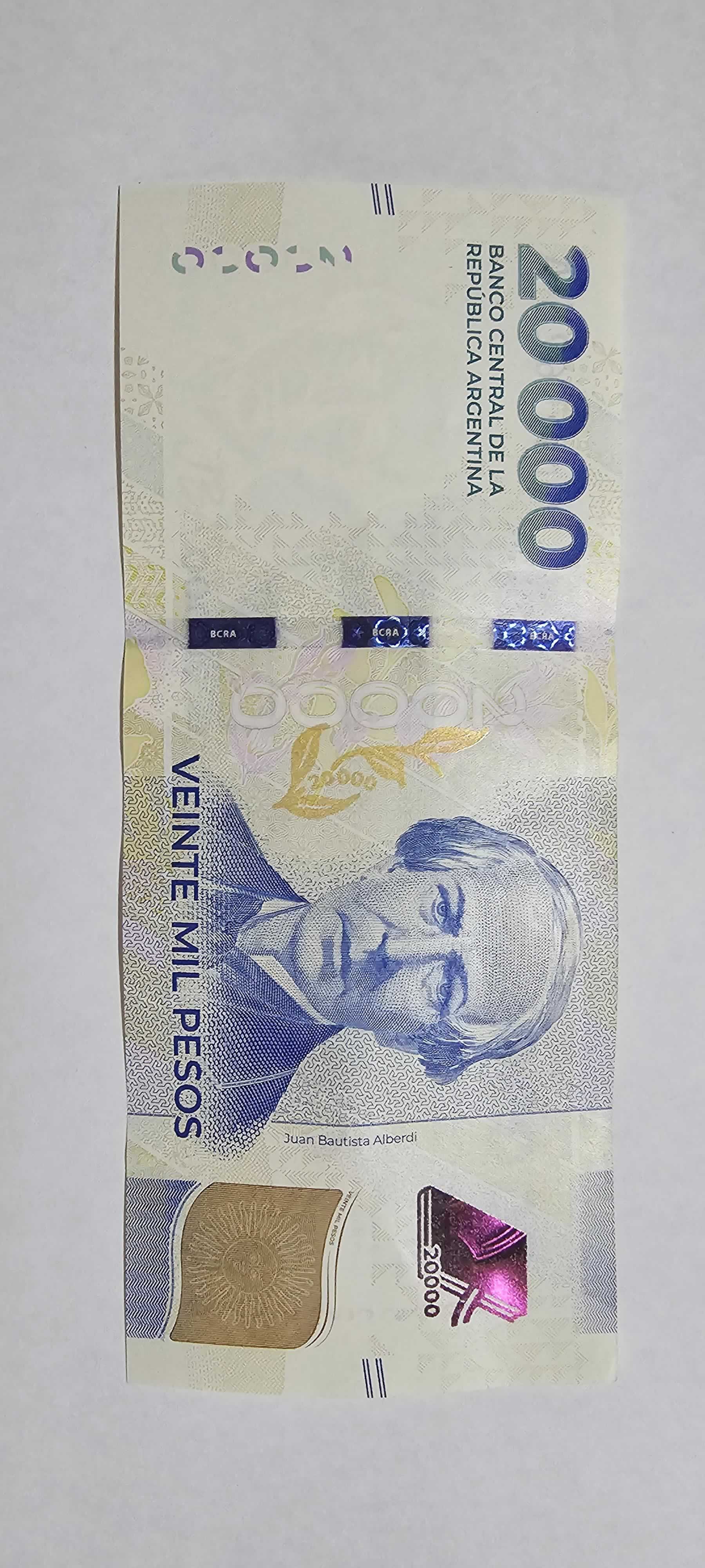Anverso de 20000 Pesos, 2024