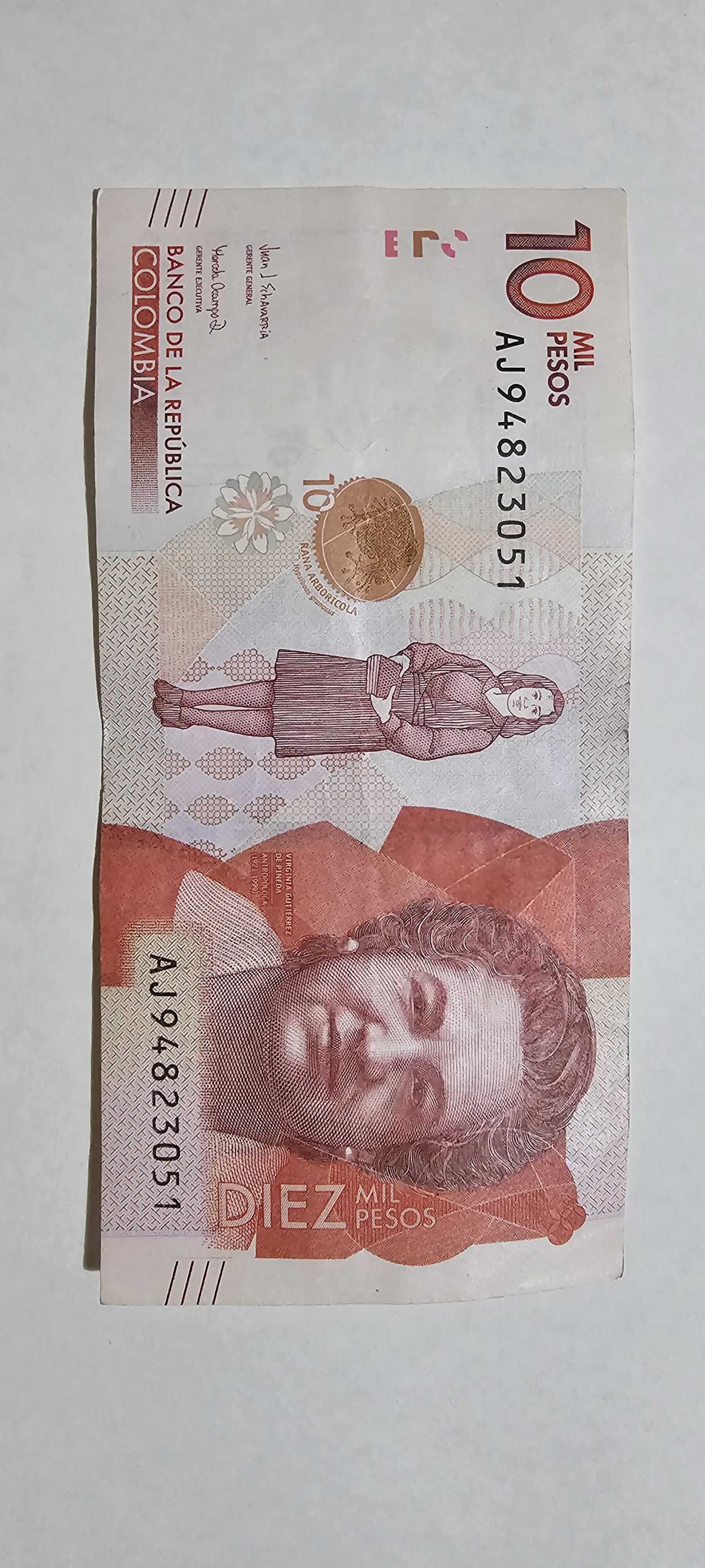 Anverso de 10000 Pesos, 2020