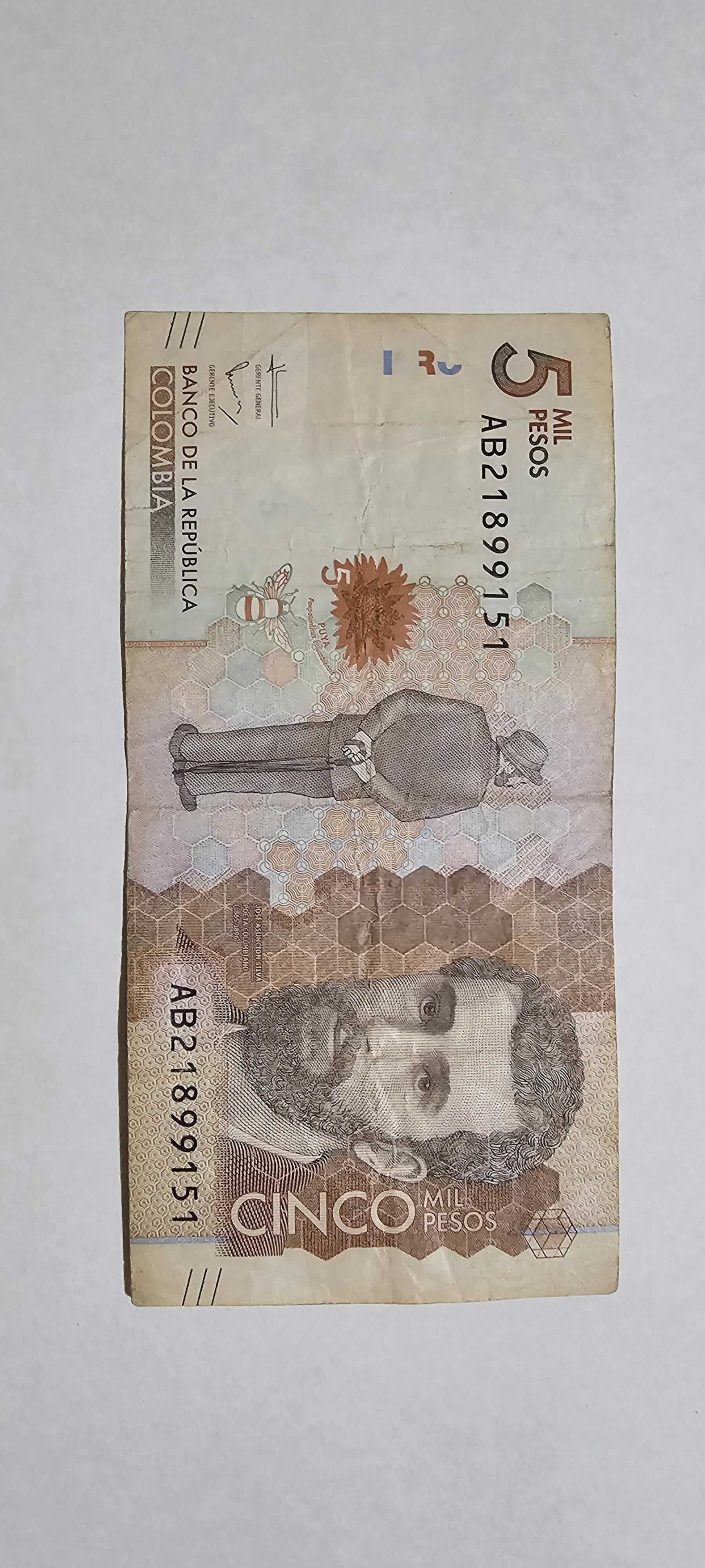 Anverso de 5000 Pesos, 2016