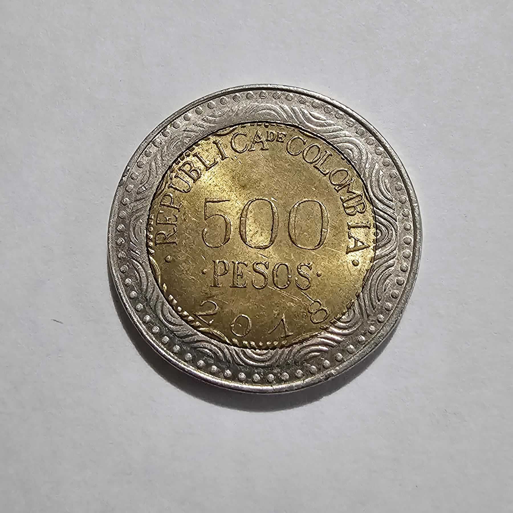 Reverso de 500 Pesos, 2018
