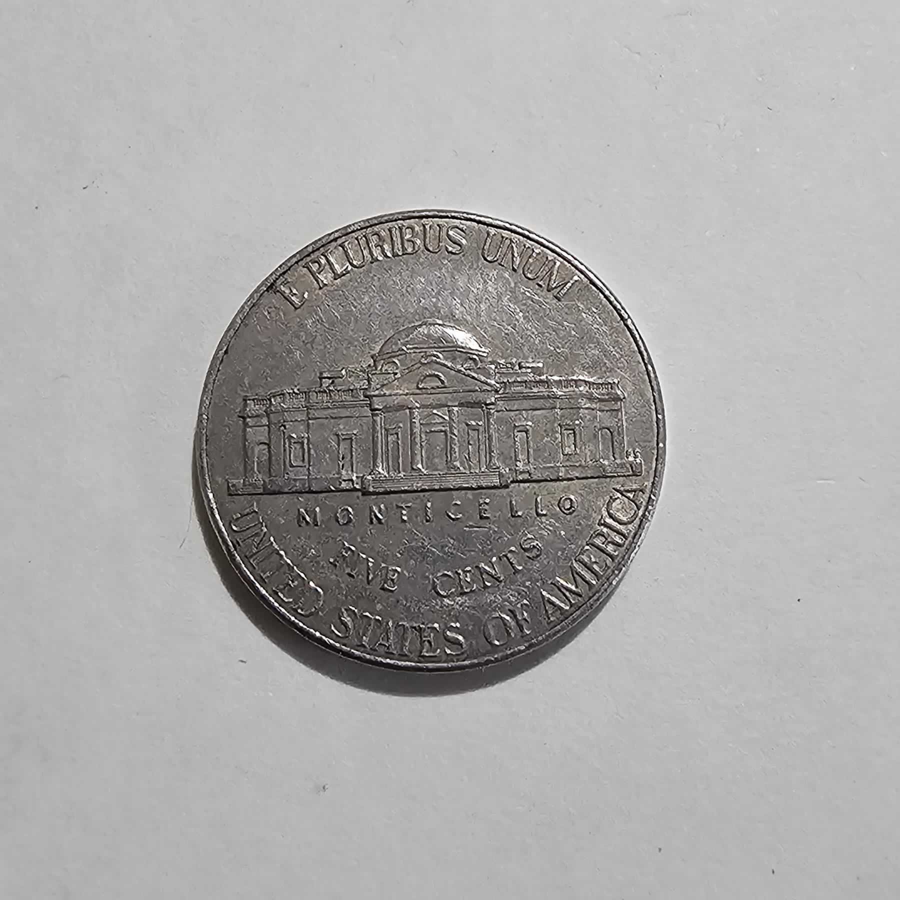 Reverso de 5 Centavos, 2012 D, Estados Unidos