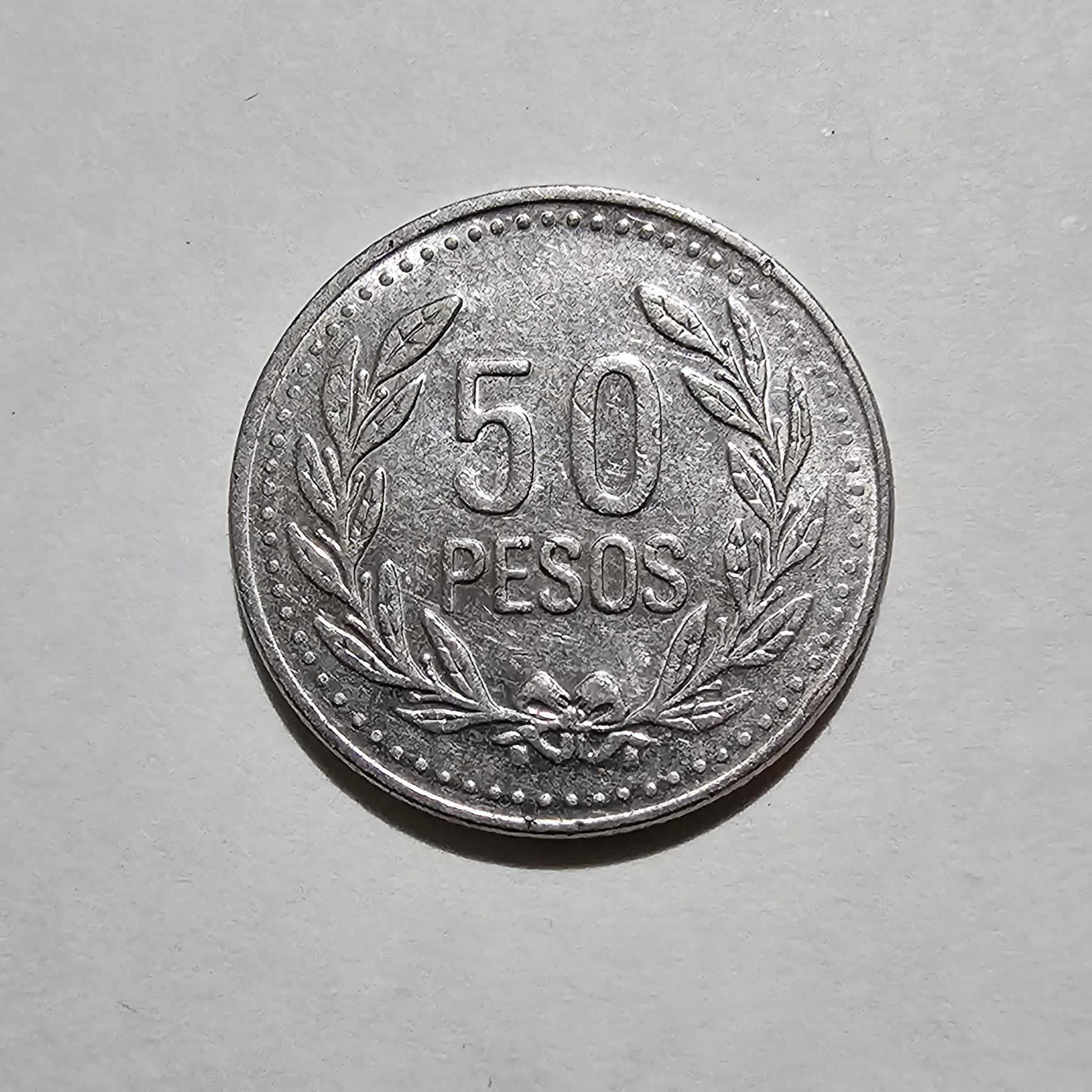 Reverso de 50 Pesos, 2012