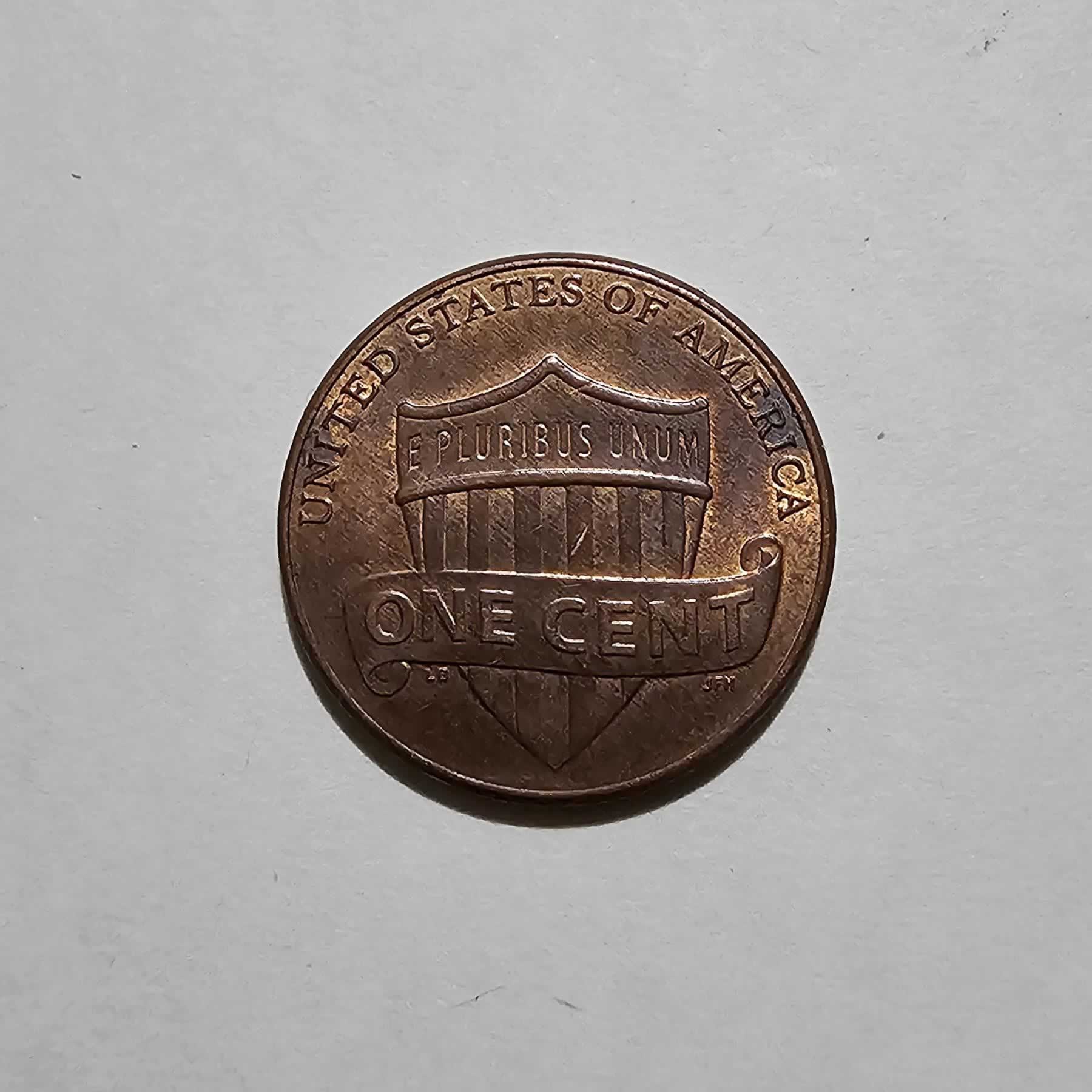 Reverso de 1 Cent, 2014