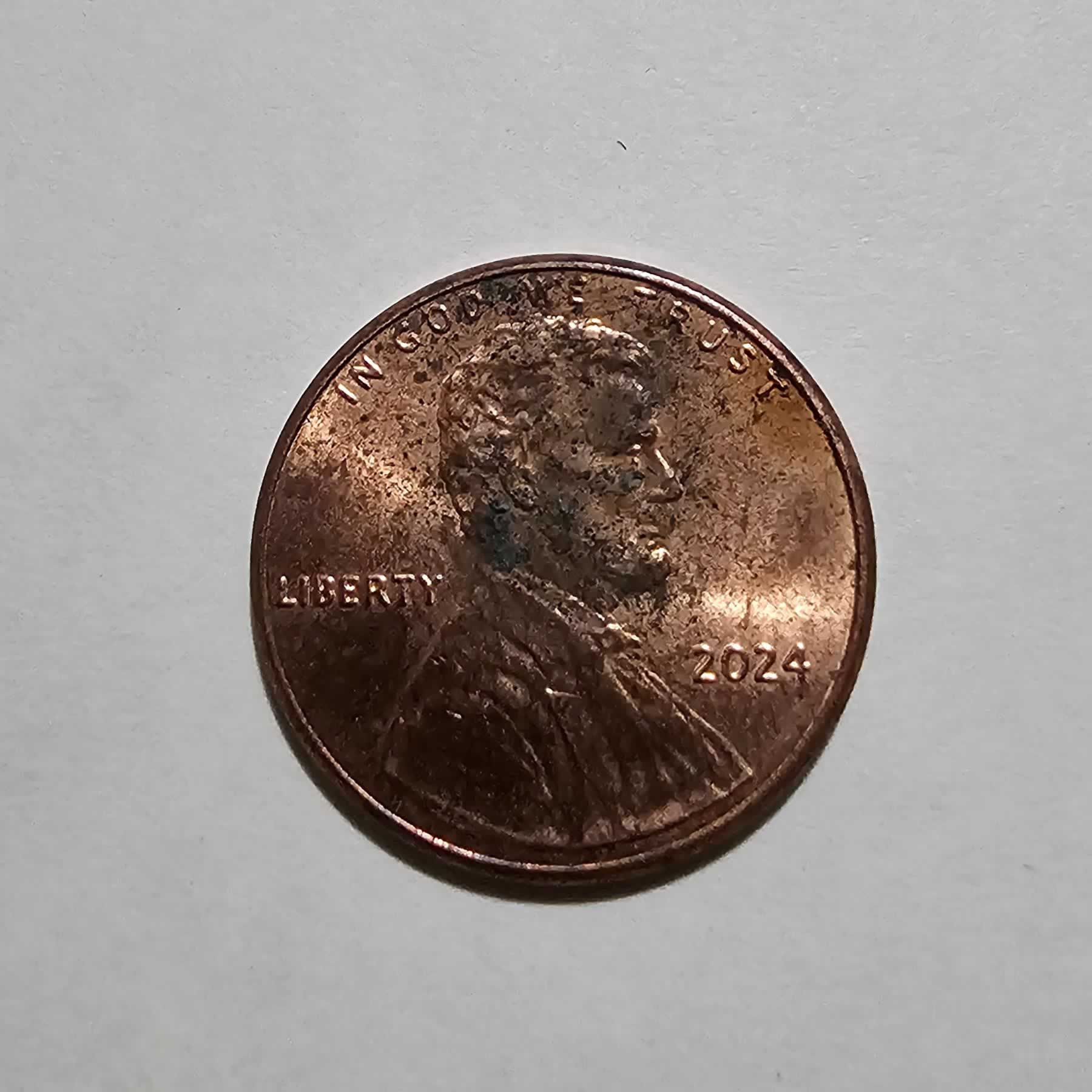Anverso de 1 Cent, 2024, Estados Unidos