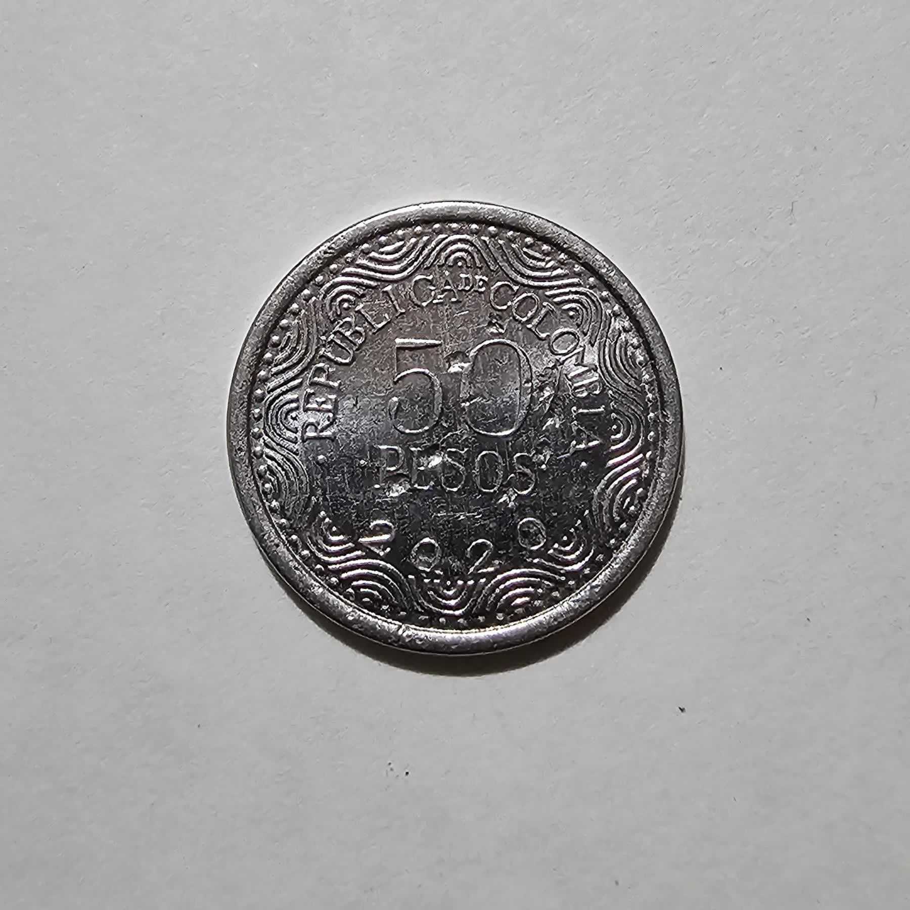 Reverso de 50 Pesos, 2020