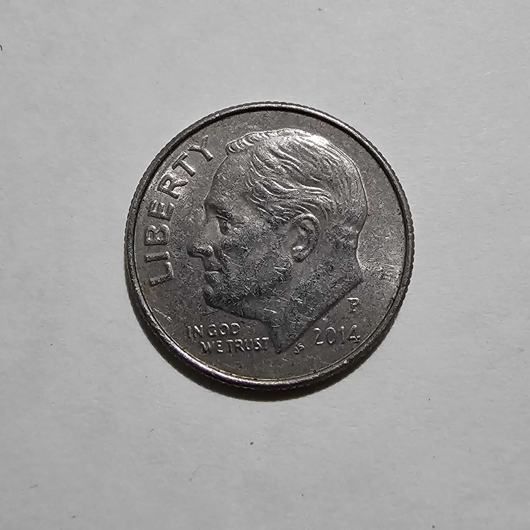 Anverso de 1 Dime, 2014 P
