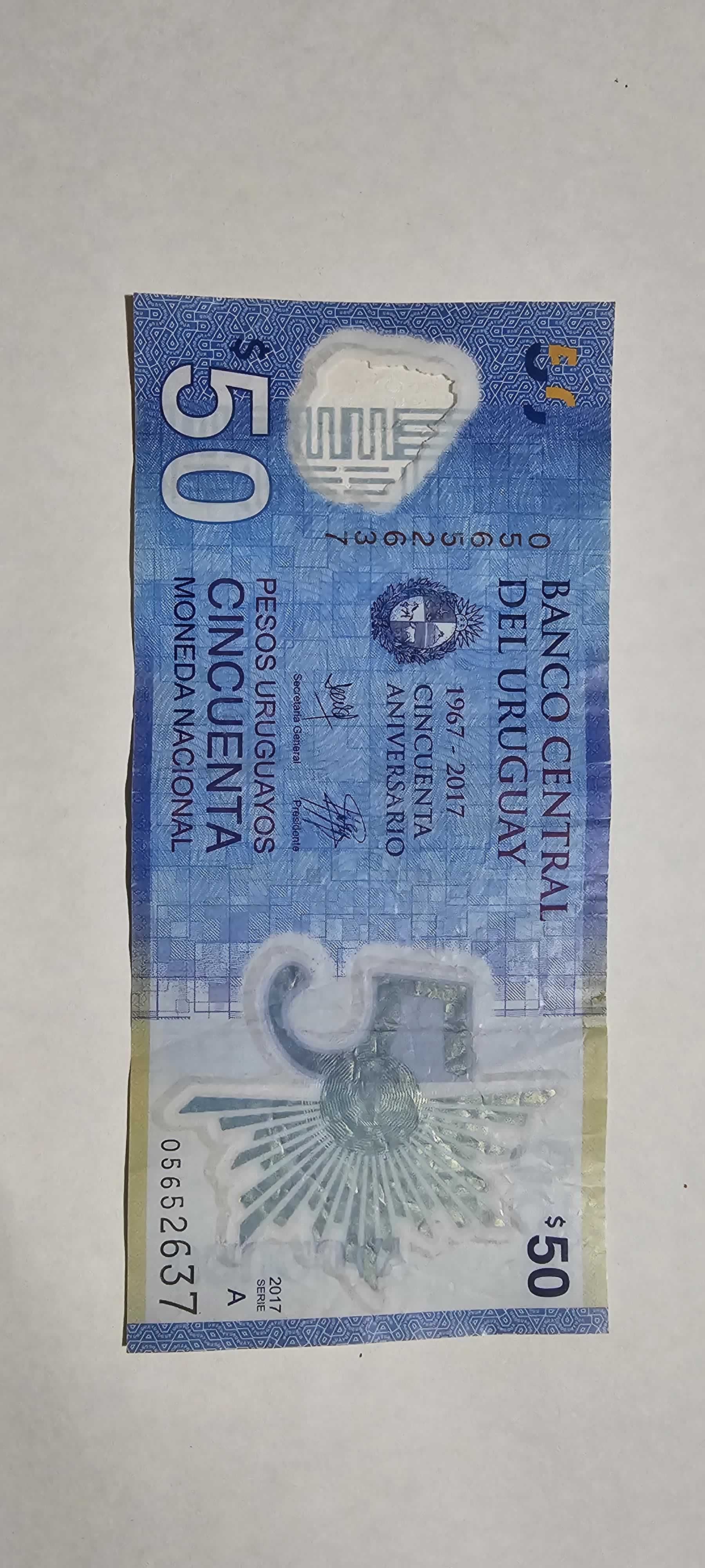 Anverso de 50 Pesos, 2017