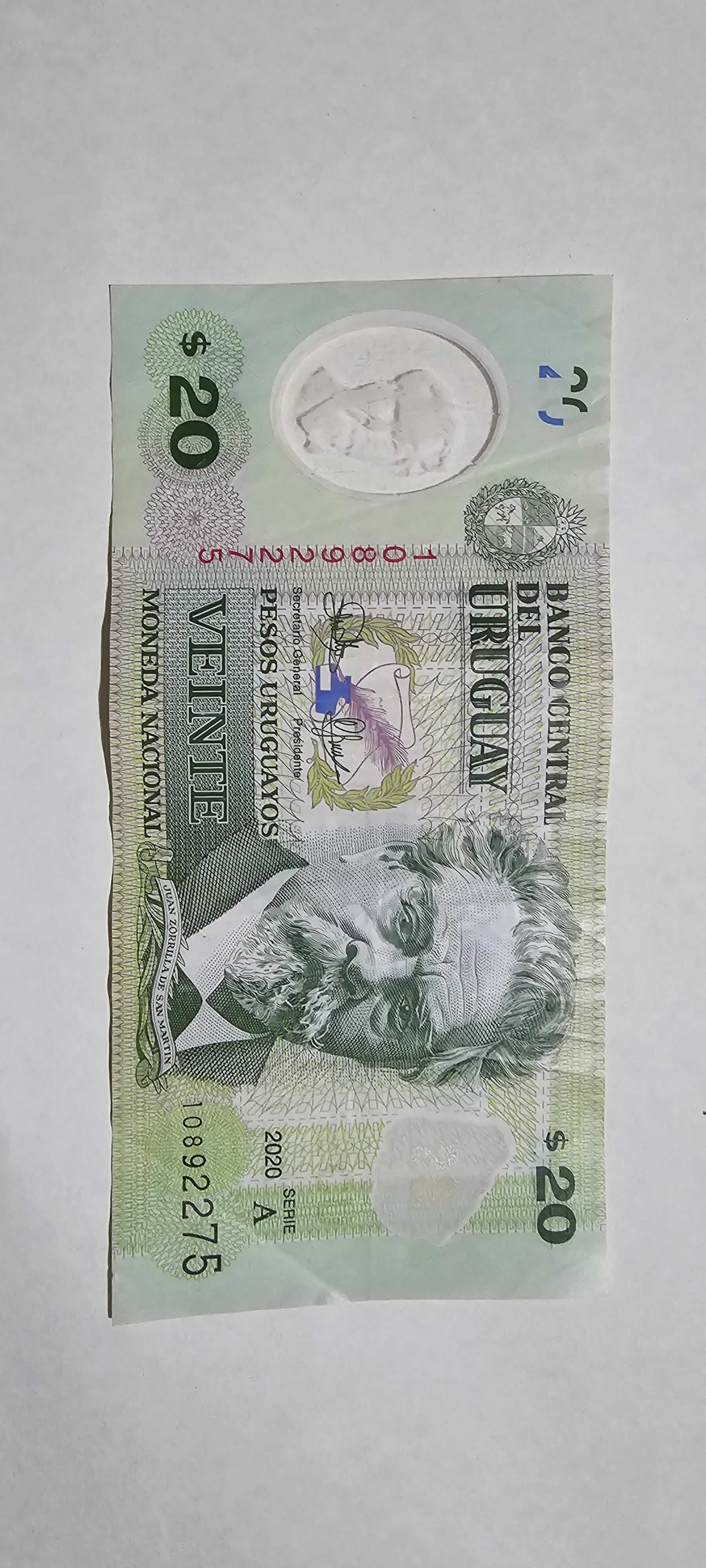 Anverso de 20 Pesos, 2020