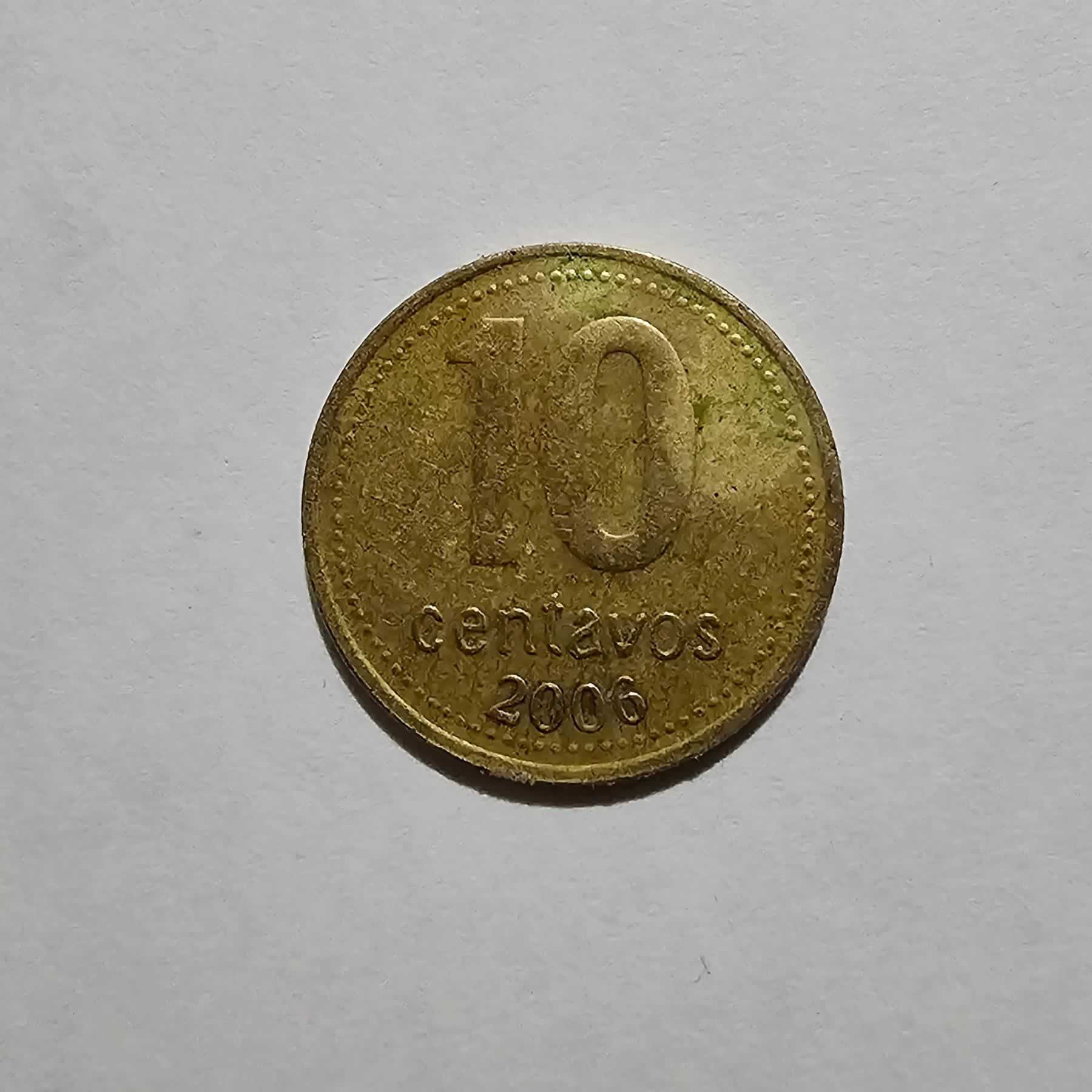 Reverso de 10 Centavos, 2006