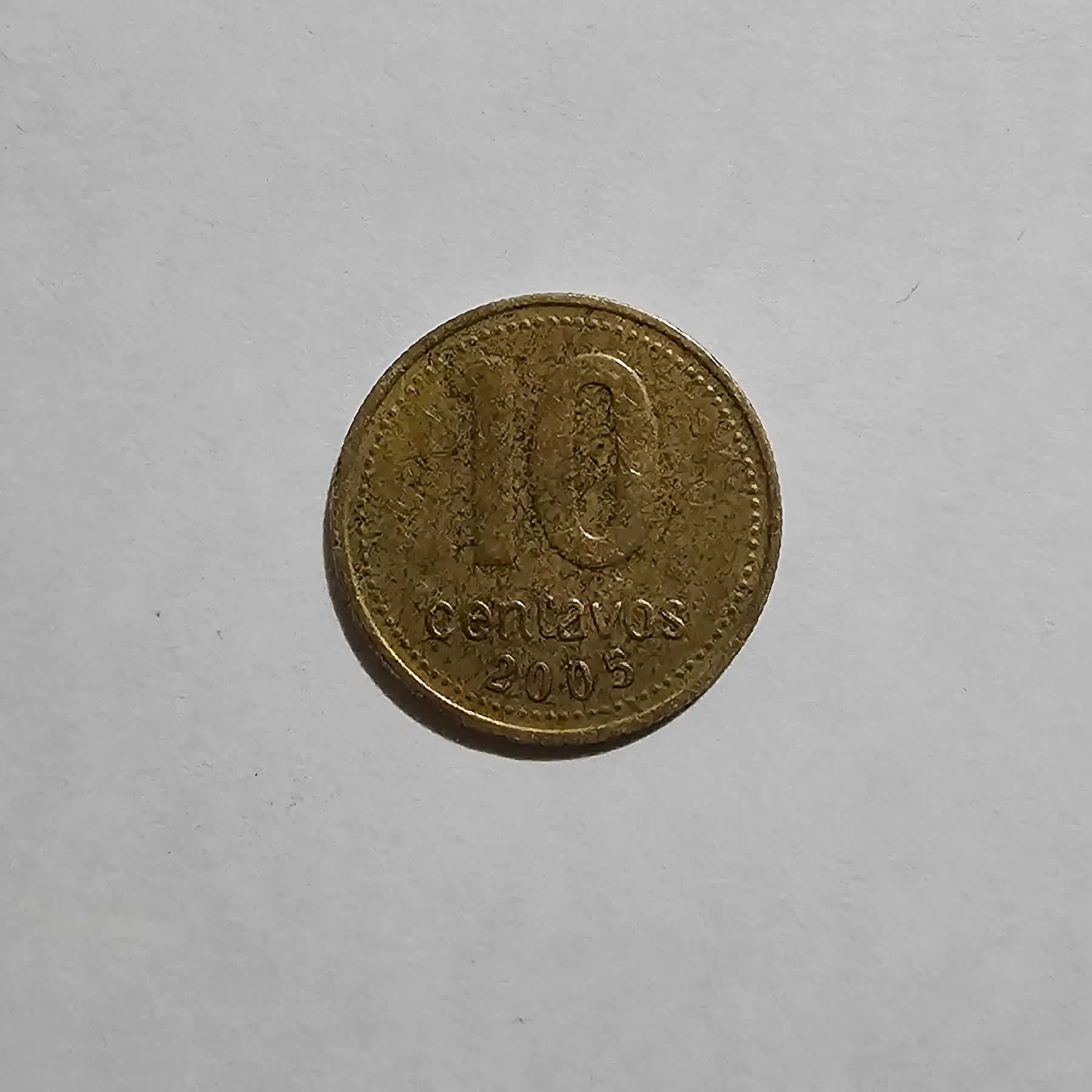Reverso de 10 Centavos, 2005