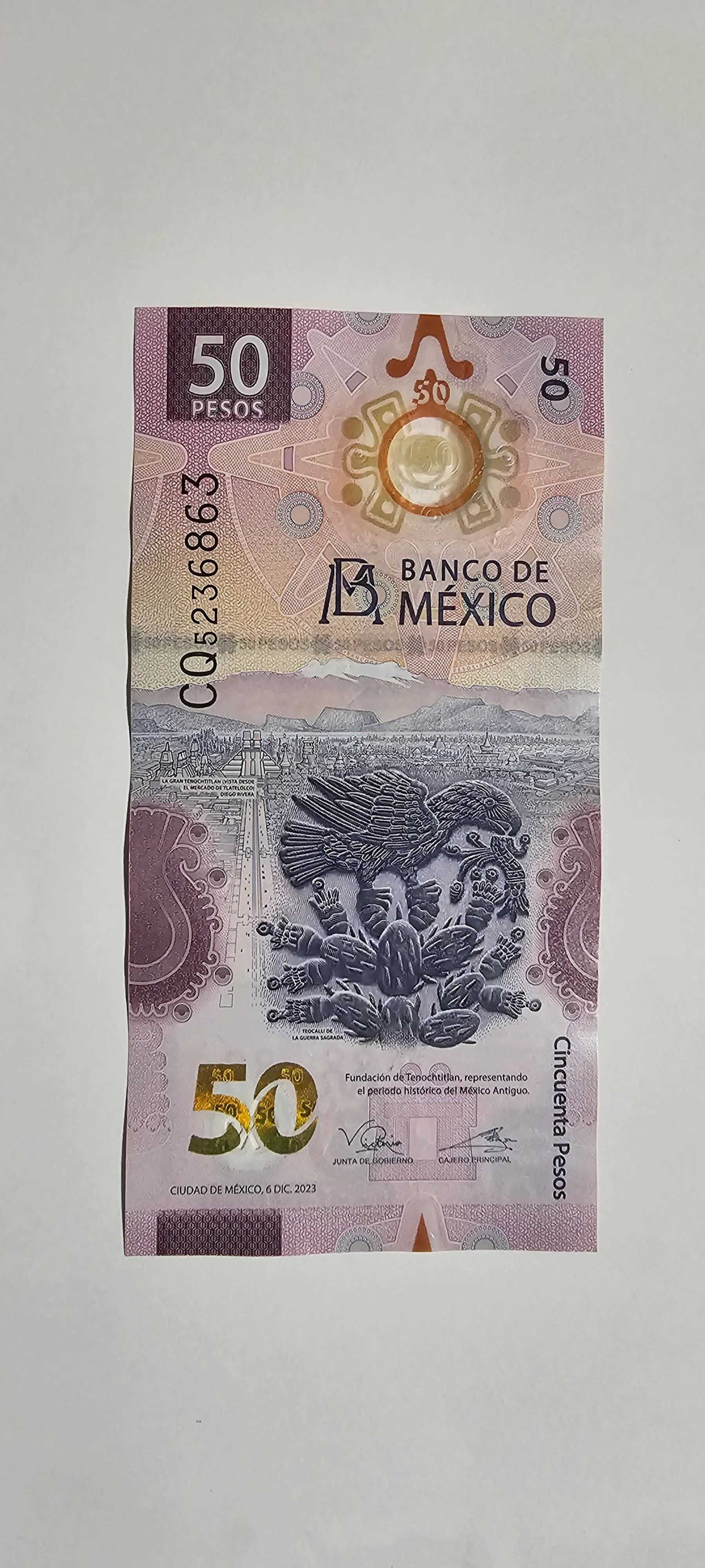 Anverso de 50 Pesos, 2022