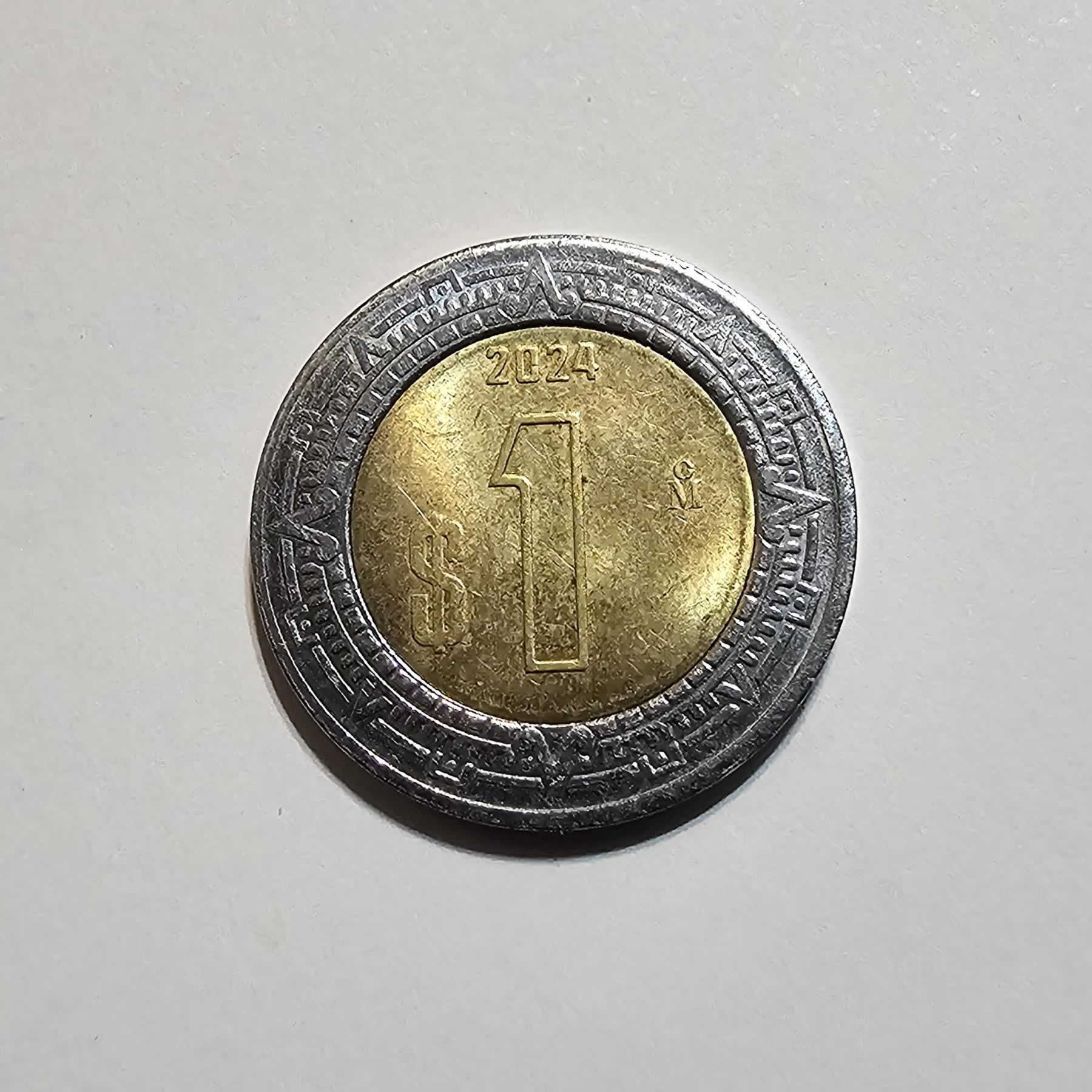 Reverso de 1 Peso, 2024 Mo