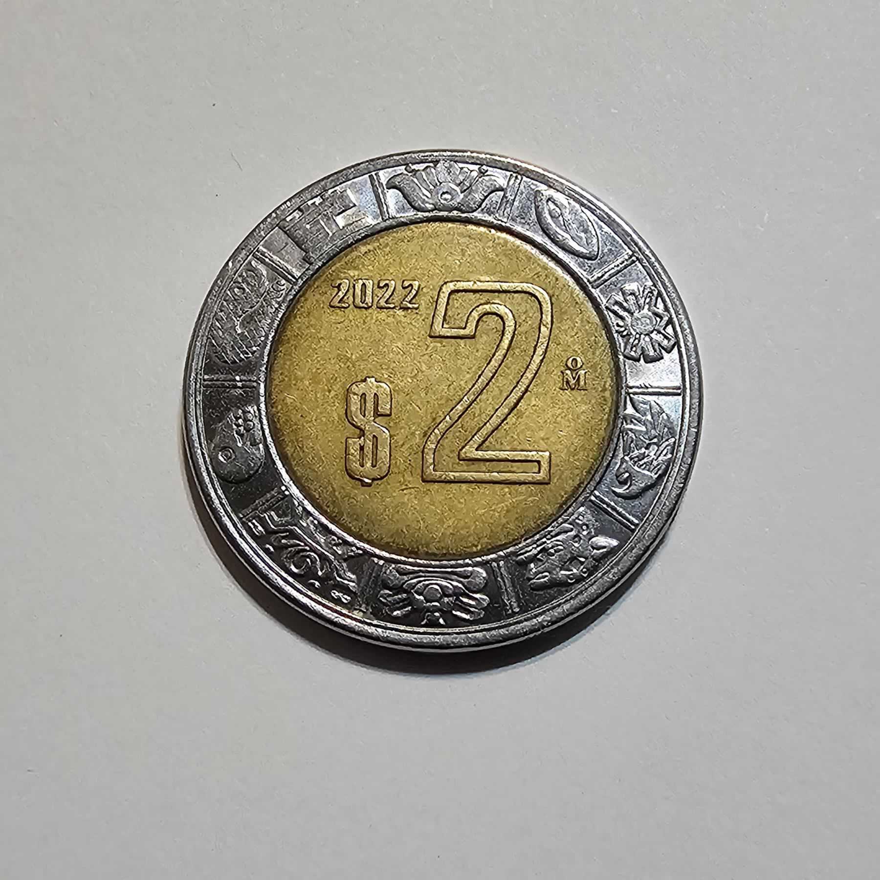 Reverso de 2 Pesos, 2022 Mo
