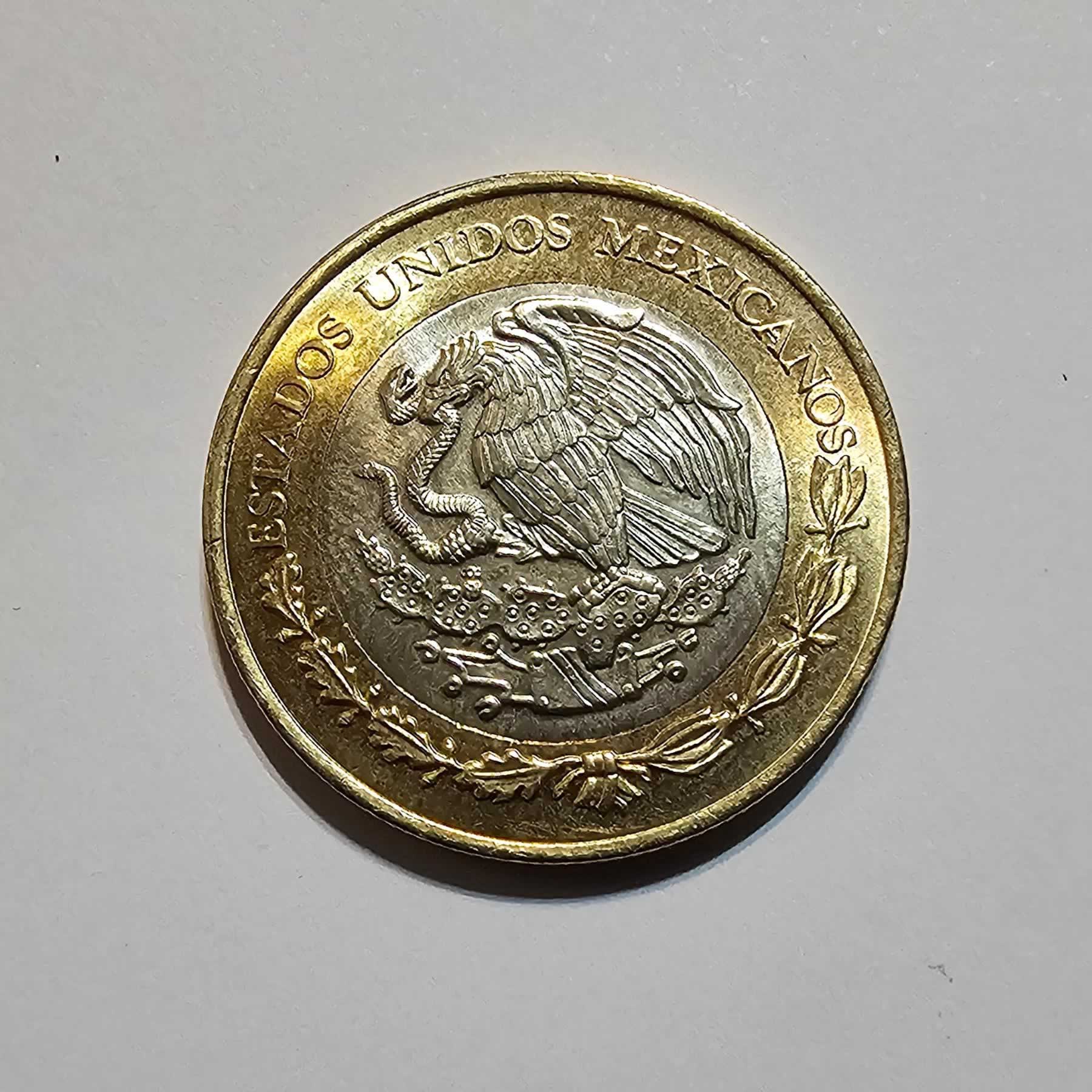 Anverso de 10 Pesos, 2025 Mo