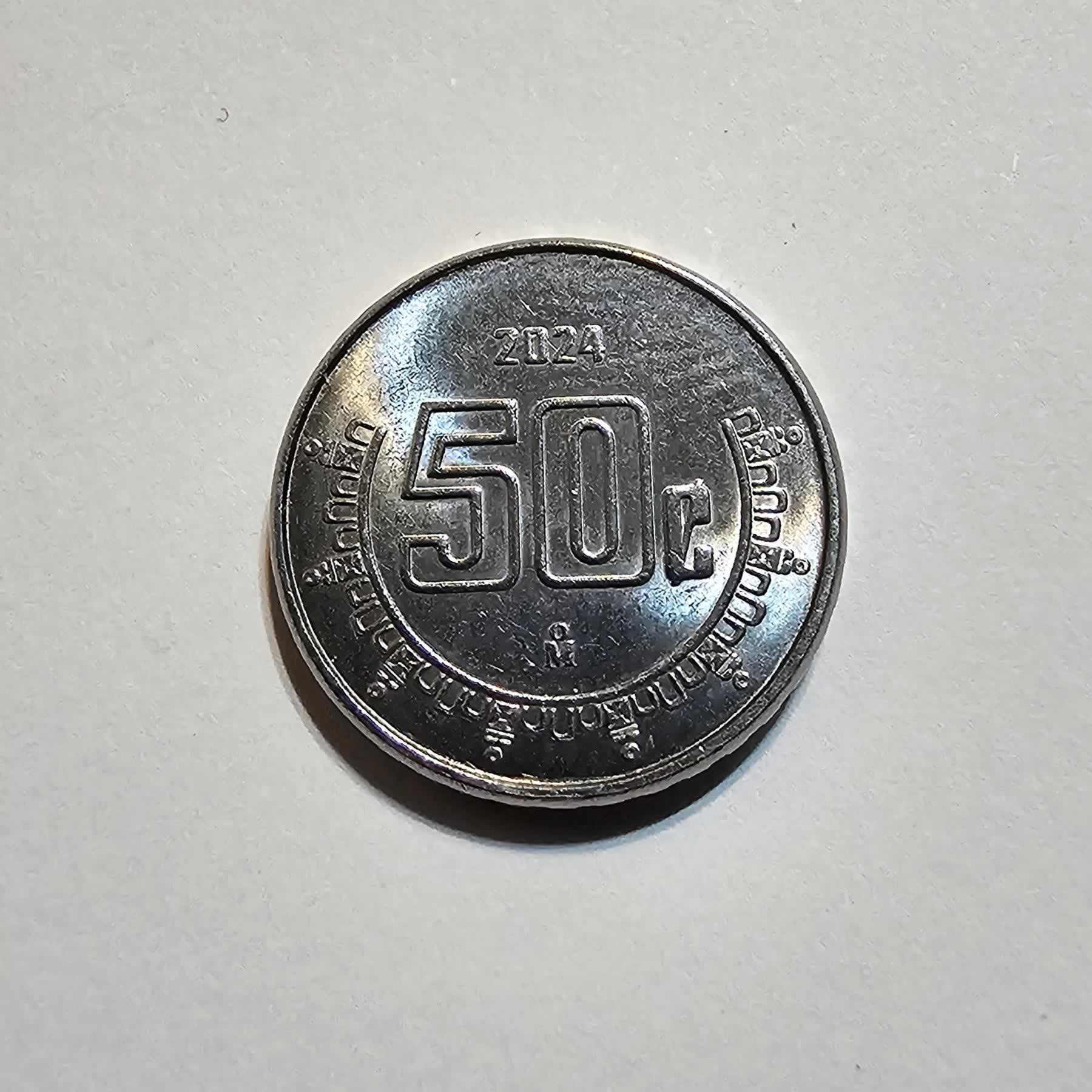 Reverso de 50 Centavos, 2024 Mo
