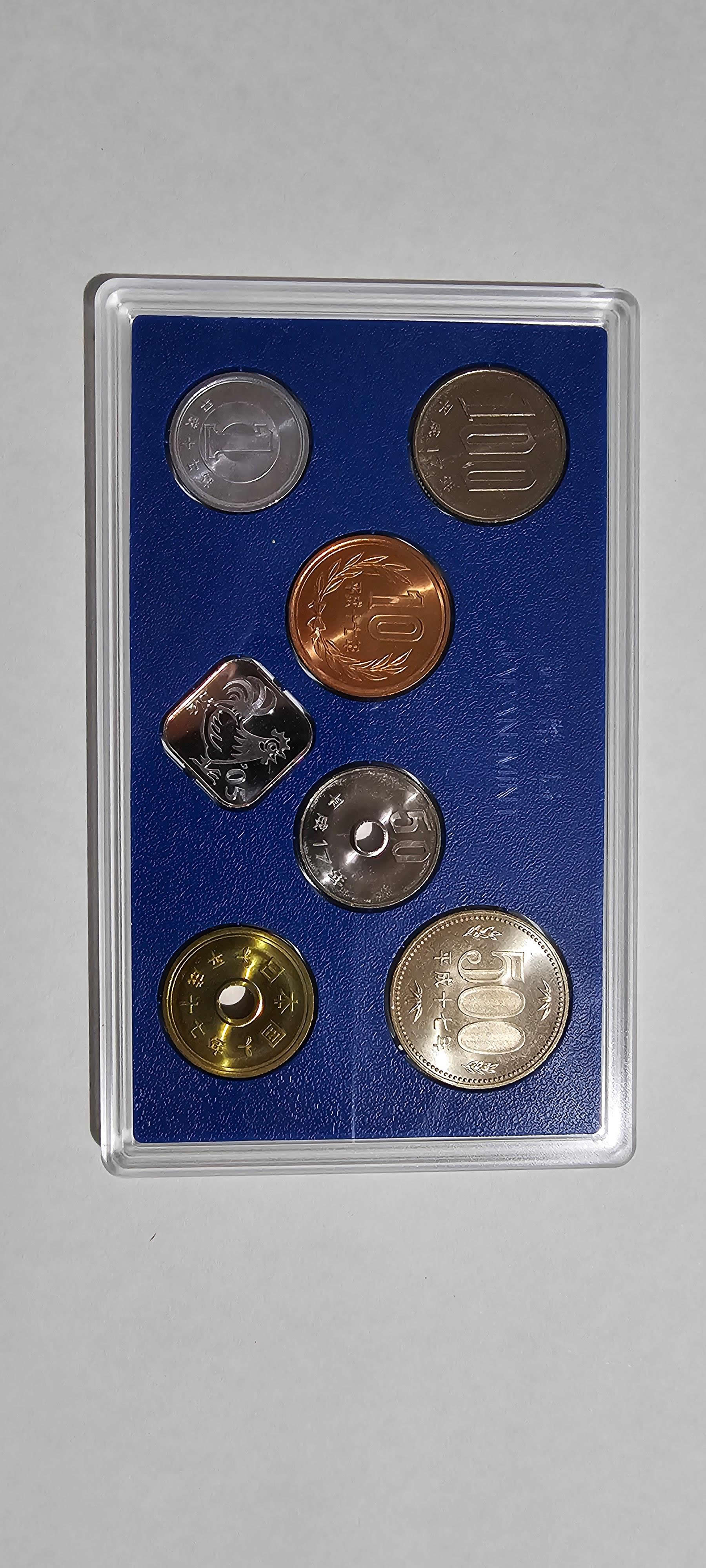 Reverso de 500 Yen / 100 Yen / 50 Yen / 10 Yen / 5 Yen / 1 Yen, 2005