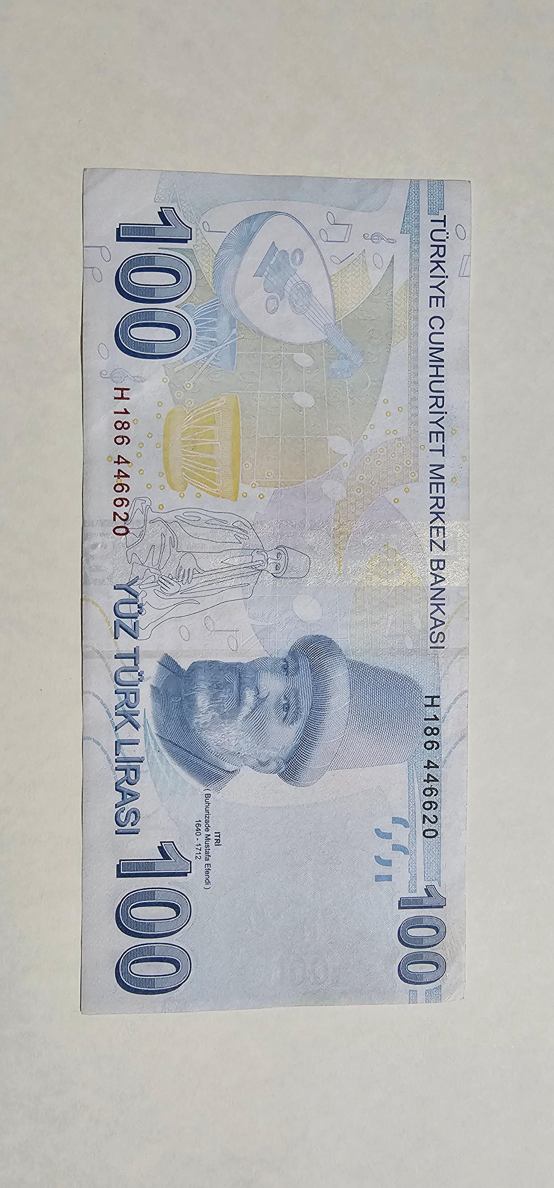 Reverso de 100 Liras, 2024