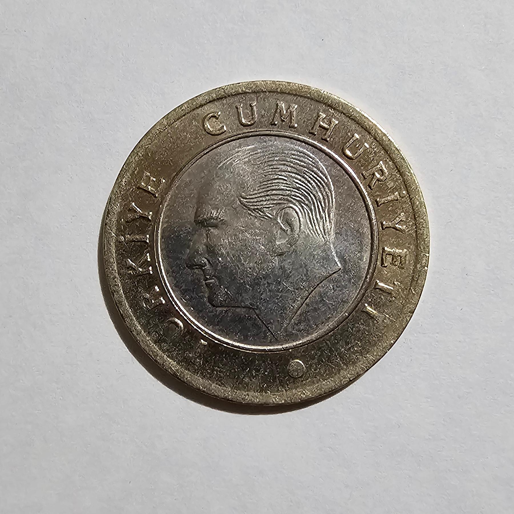 Anverso de 1 Lira, 2024