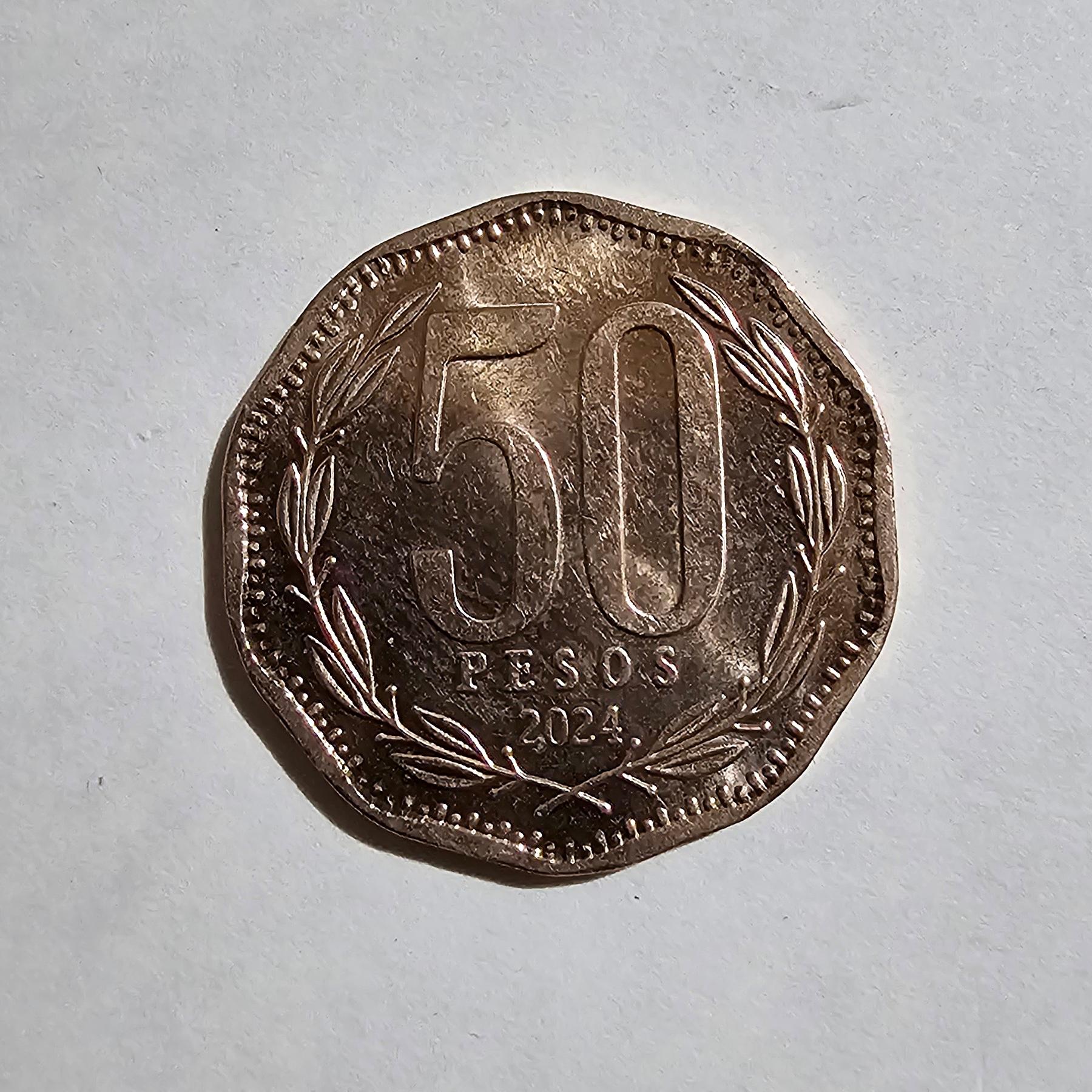 Reverso de 50 Pesos, 2024
