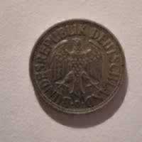 Anverso de 1 Deutsche Mark, 1950 D