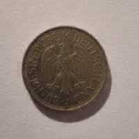 Anverso de 1 Deutsche Mark, 1990 J