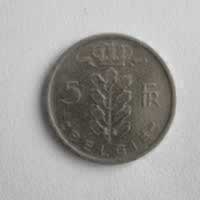 Reverso de 5 Fr, 1958