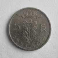 Reverso de 5 Fr, 1950