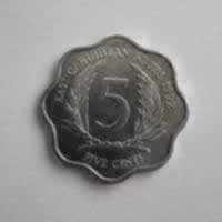 Reverso de 5 Cents, 1992