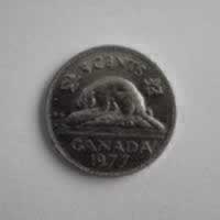 Reverso de 5 Cents, 1977
