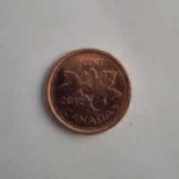 Reverso de 1 Cent, 2012