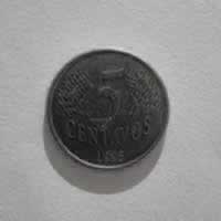 Reverso de 5 Centavos, 1995