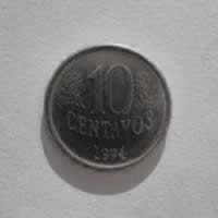Reverso de 10 Centavos, 1994