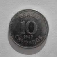Reverso de 10 Cruzados, 1987