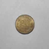 Reverso de 20 Centimes, 1964
