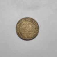 Reverso de 20 Centimes, 1969