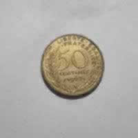 Reverso de 50 Centimes, 1962