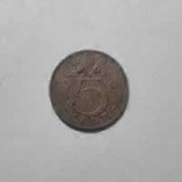 Reverso de 5 Cents, 1961