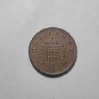 Reverso de 1 Penny, 1995